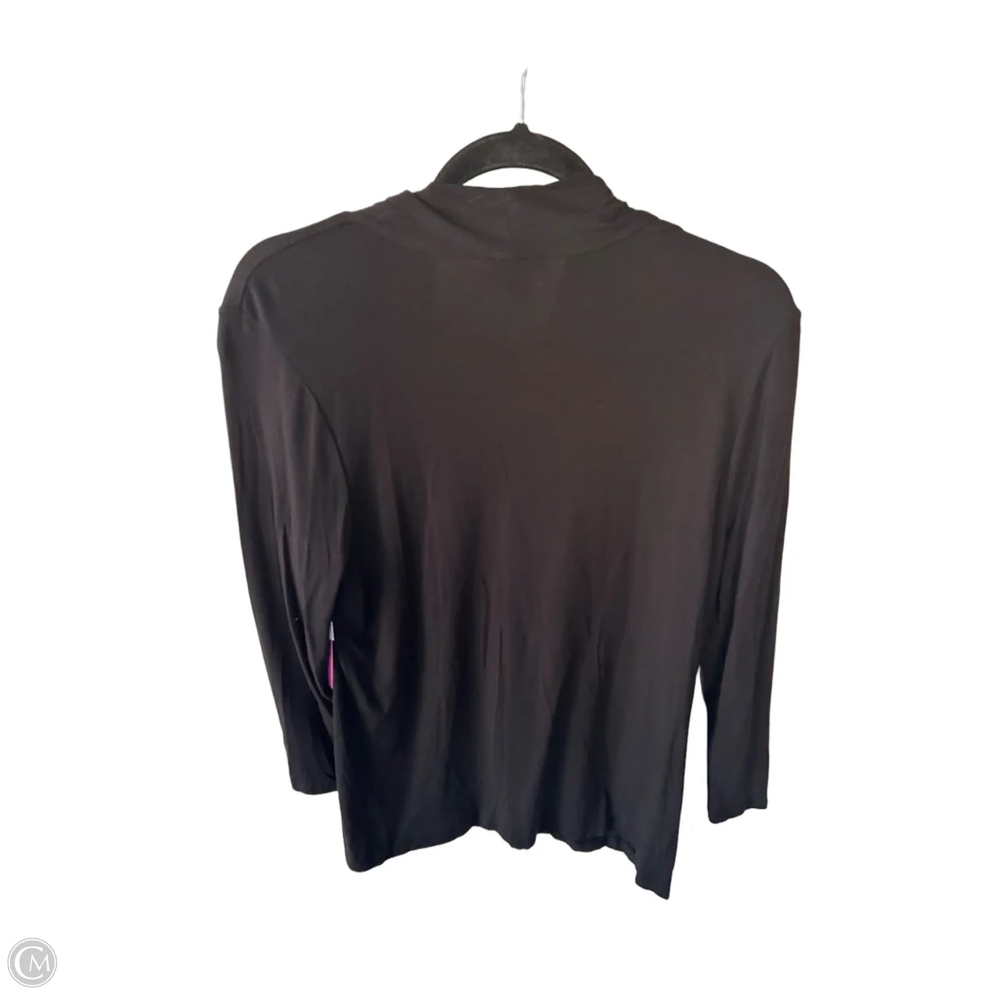 Top 3/4 Sleeve By Talbots In Black, Size: M