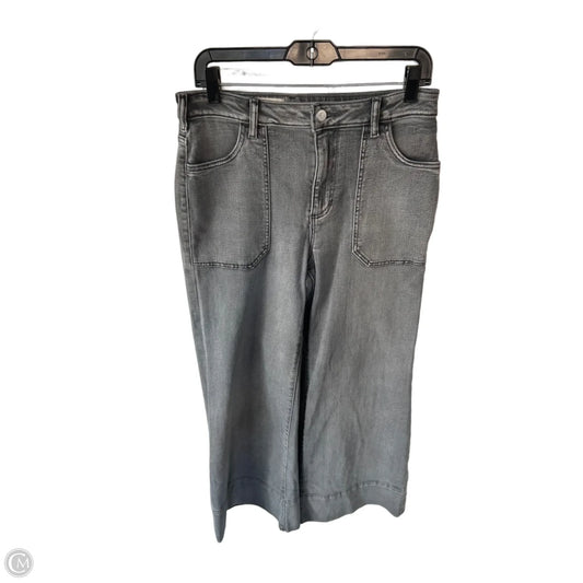 Jeans Wide Leg By Pilcro In Grey Denim, Size: 8