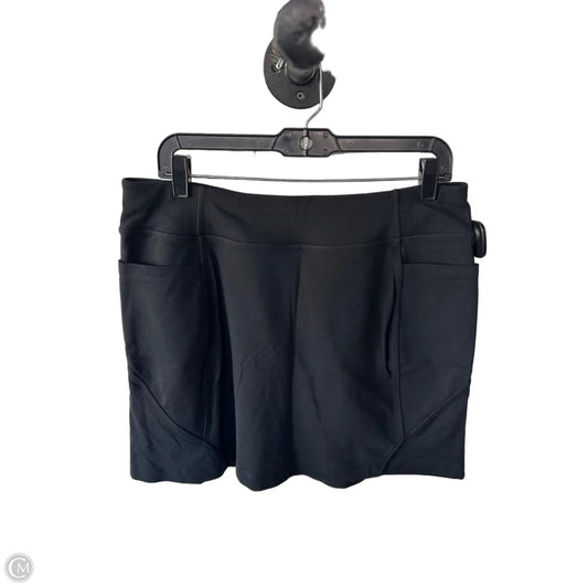 Athletic Skort By Athleta In Black, Size: 12