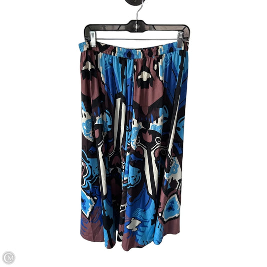 Skirt Maxi By Christian Siriano In Blue & Brown, Size: 12