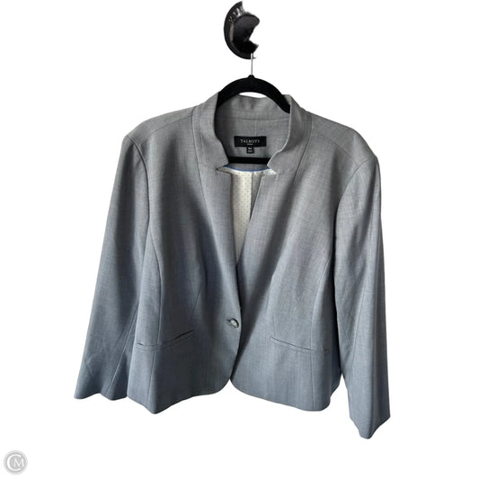 Blazer By Talbots In Grey, Size: 1x