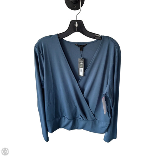 Top Long Sleeve By Banana Republic In Blue, Size: Xl