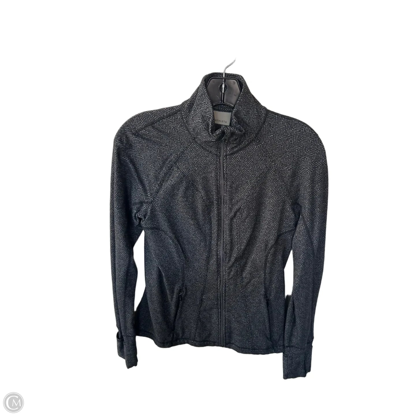 Athletic Jacket By Athleta In Black & Grey, Size: Xs