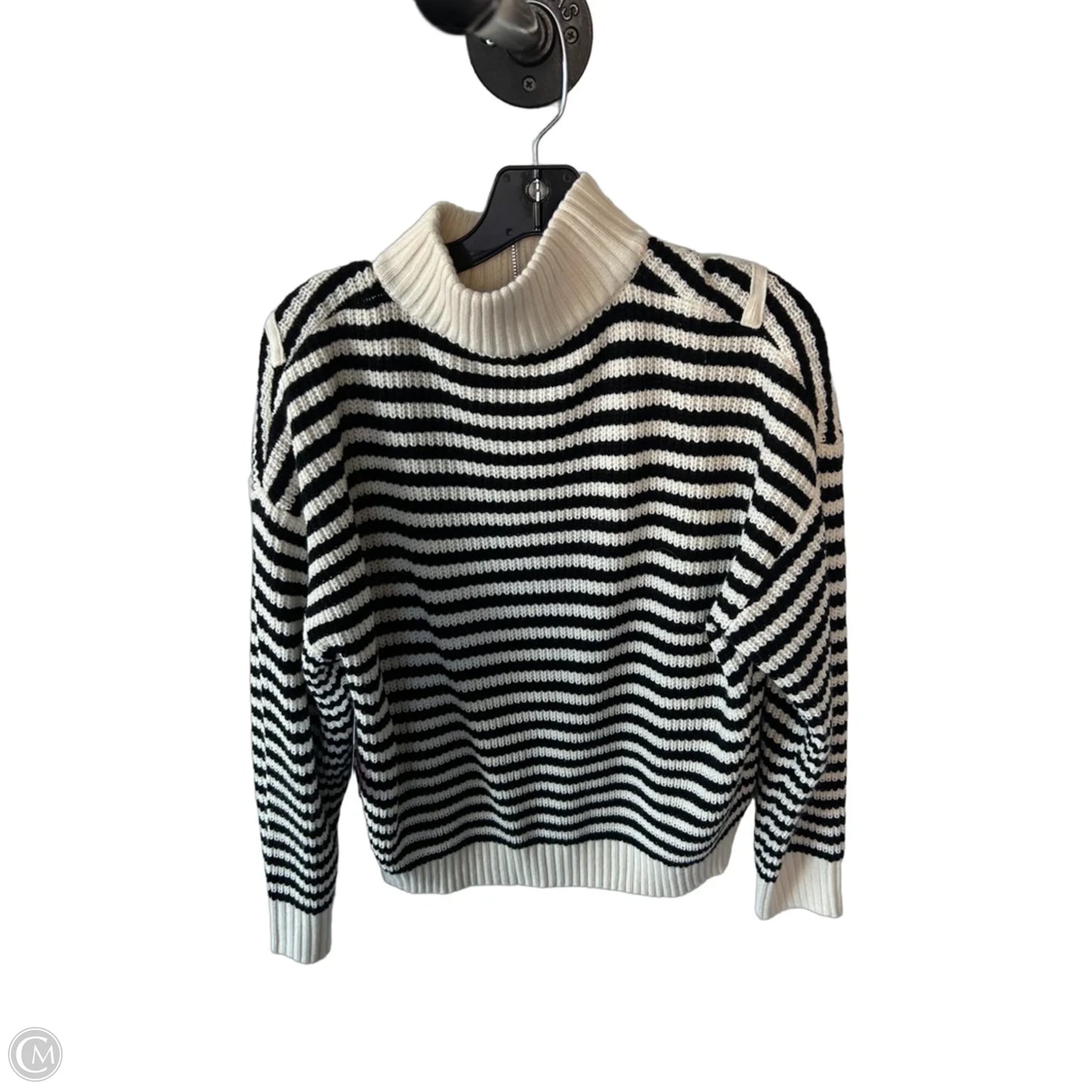 Sweater By Cme In Black & Cream, Size: S