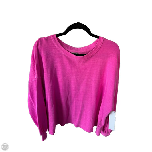 Sweatshirt Crewneck By J. Crew In Pink, Size: Xl