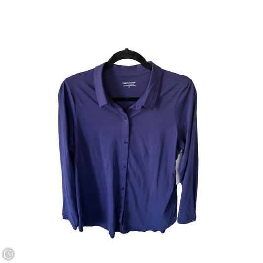 Top Long Sleeve By Eileen Fisher In Purple, Size: L
