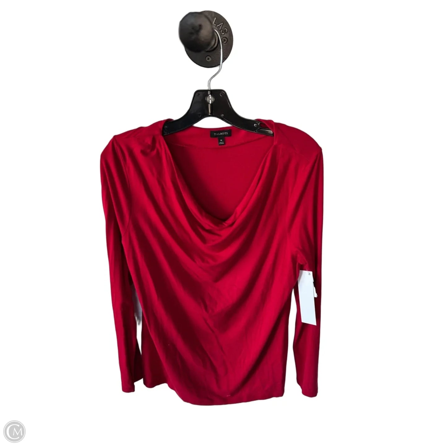 Top Long Sleeve By Talbots In Red, Size: M