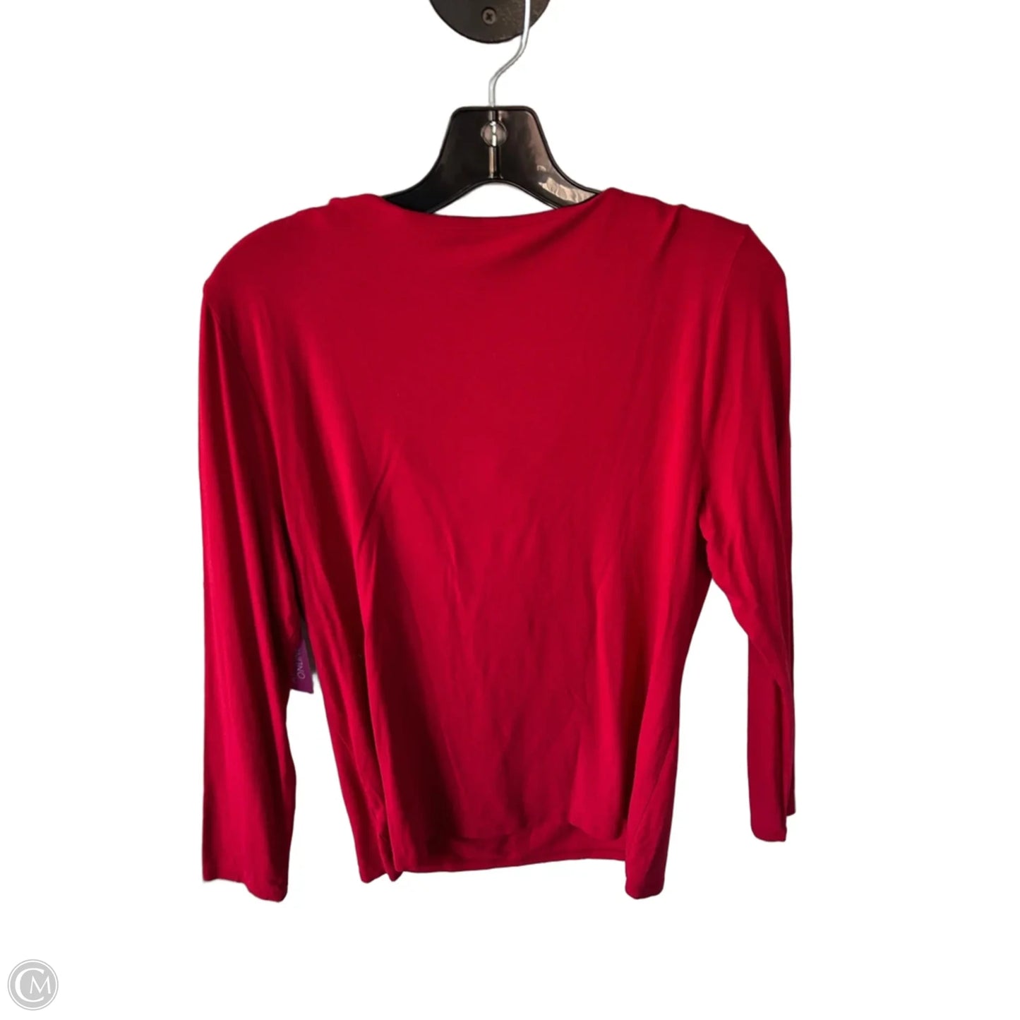 Top Long Sleeve By Talbots In Red, Size: M