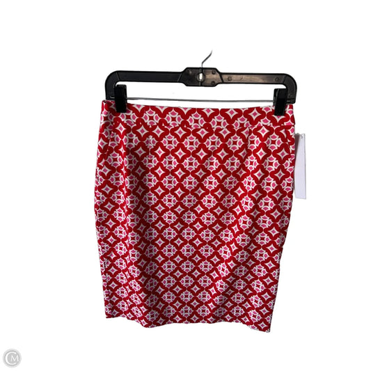 Skirt Mini & Short By Boden In Red & White, Size: 6p
