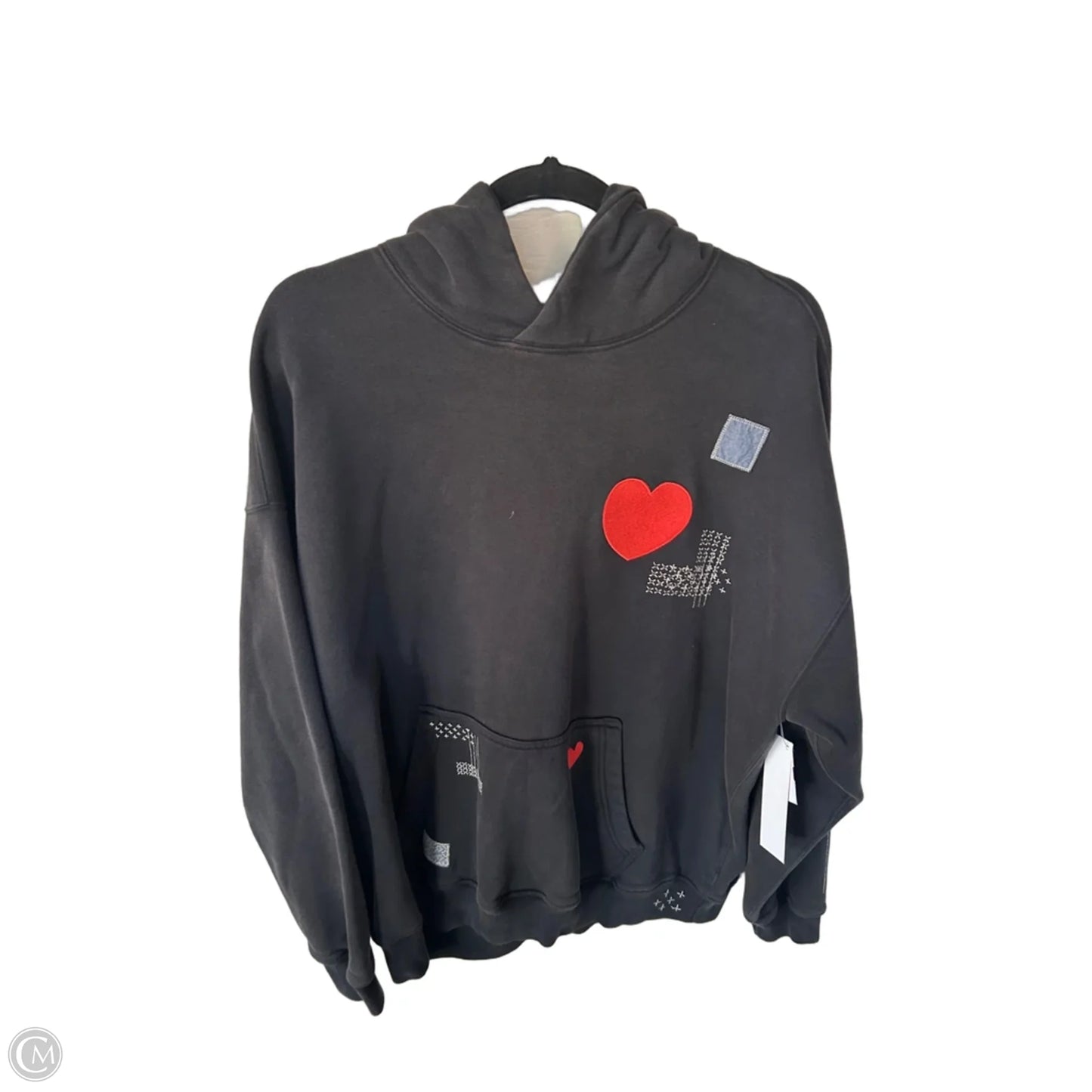 Sweatshirt Hoodie By Abercrombie And Fitch In Black, Size: L