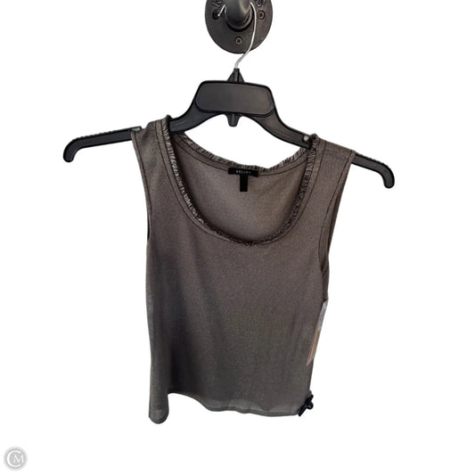 Top Sleeveless Designer By Escada In Brown, Size: S