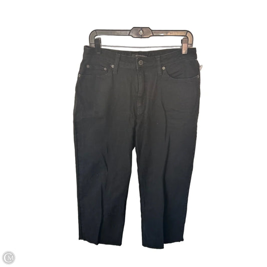 Jeans Wide Leg By Banana Republic In Black Denim, Size: 10
