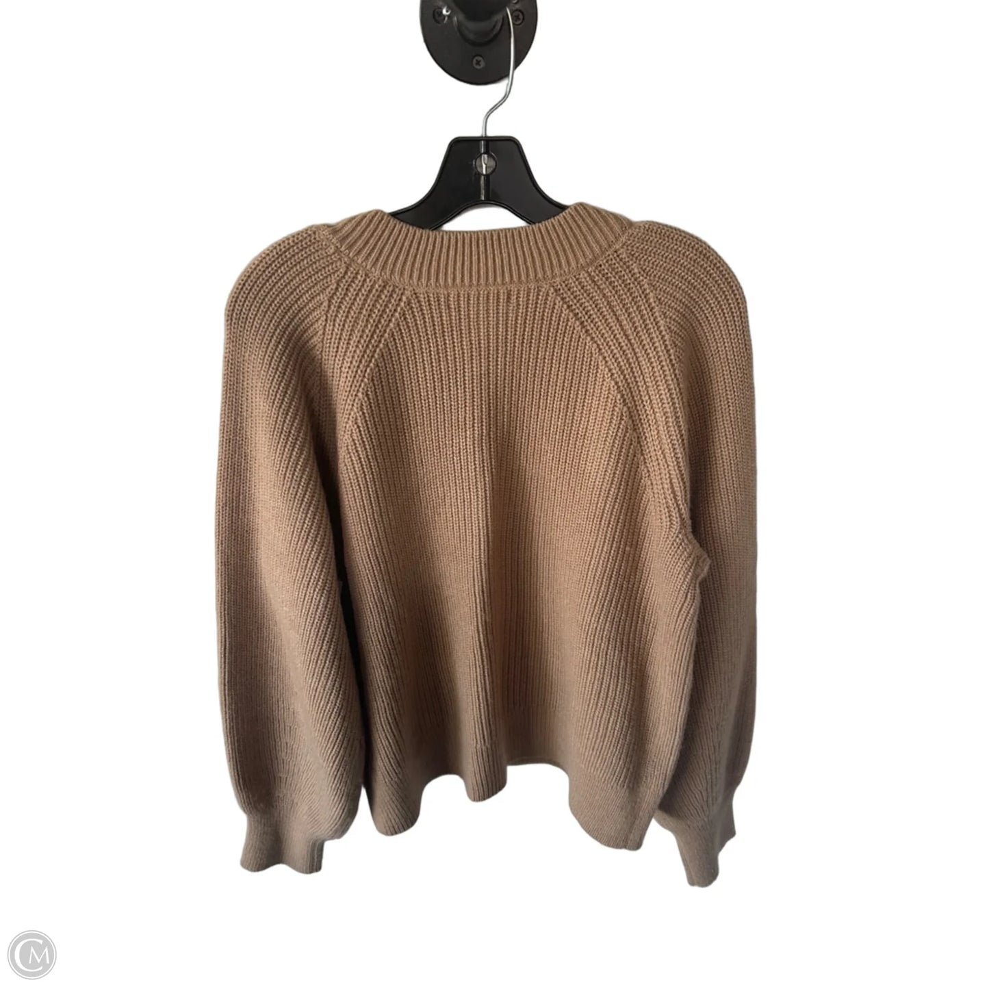 Sweater Cardigan By Banana Republic In Tan, Size: Xl