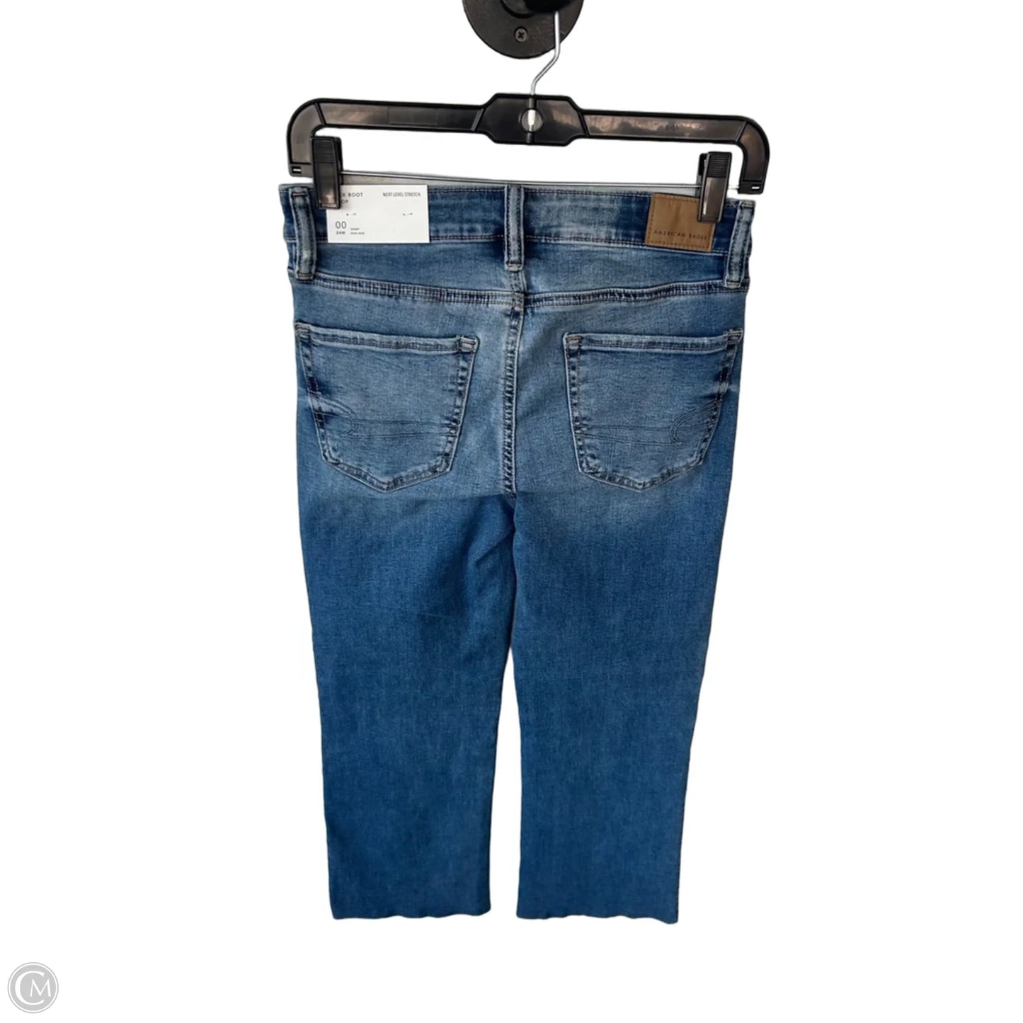 Jeans Boot Cut By American Eagle In Blue Denim, Size: 0