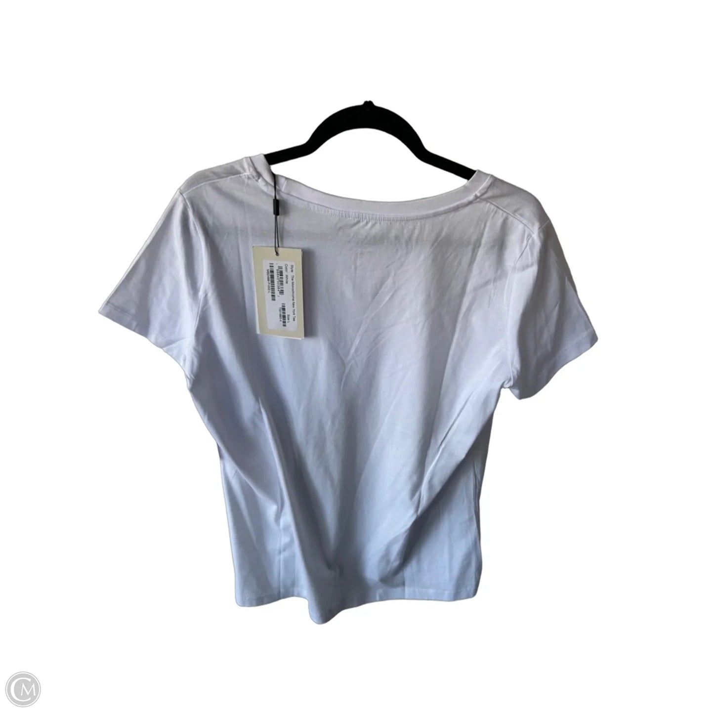 Top Short Sleeve By Cmc In White, Size: L