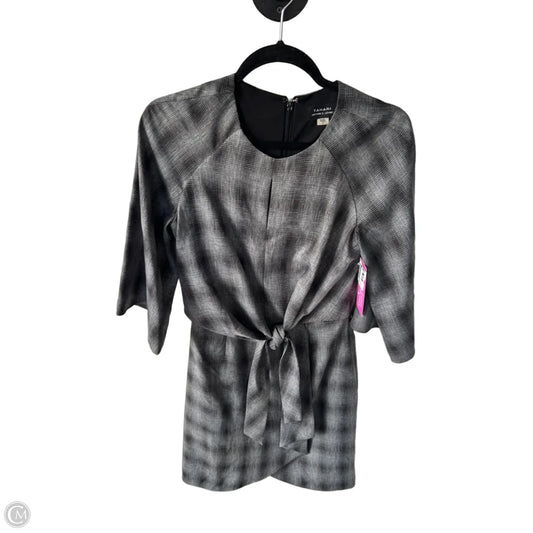 Dress Work By Tahari In Black & Grey, Size: Xs