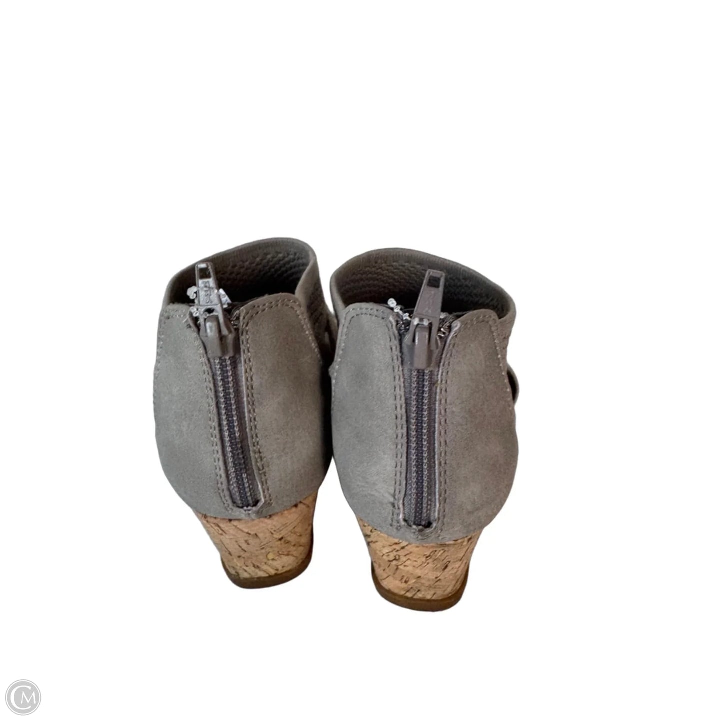 Shoes Heels Wedge By Clothes Mentor In Tan, Size: 6.5