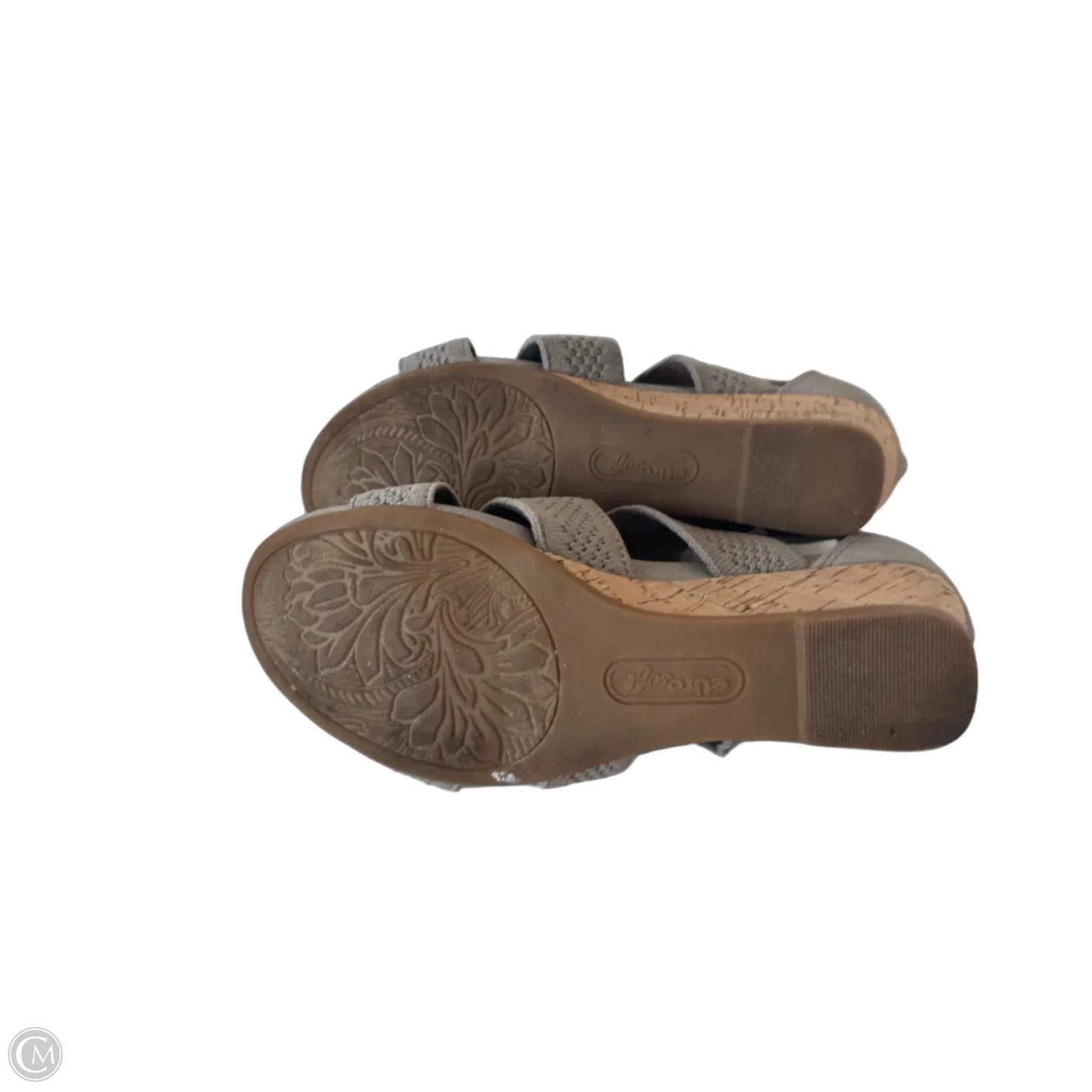 Shoes Heels Wedge By Clothes Mentor In Tan, Size: 6.5