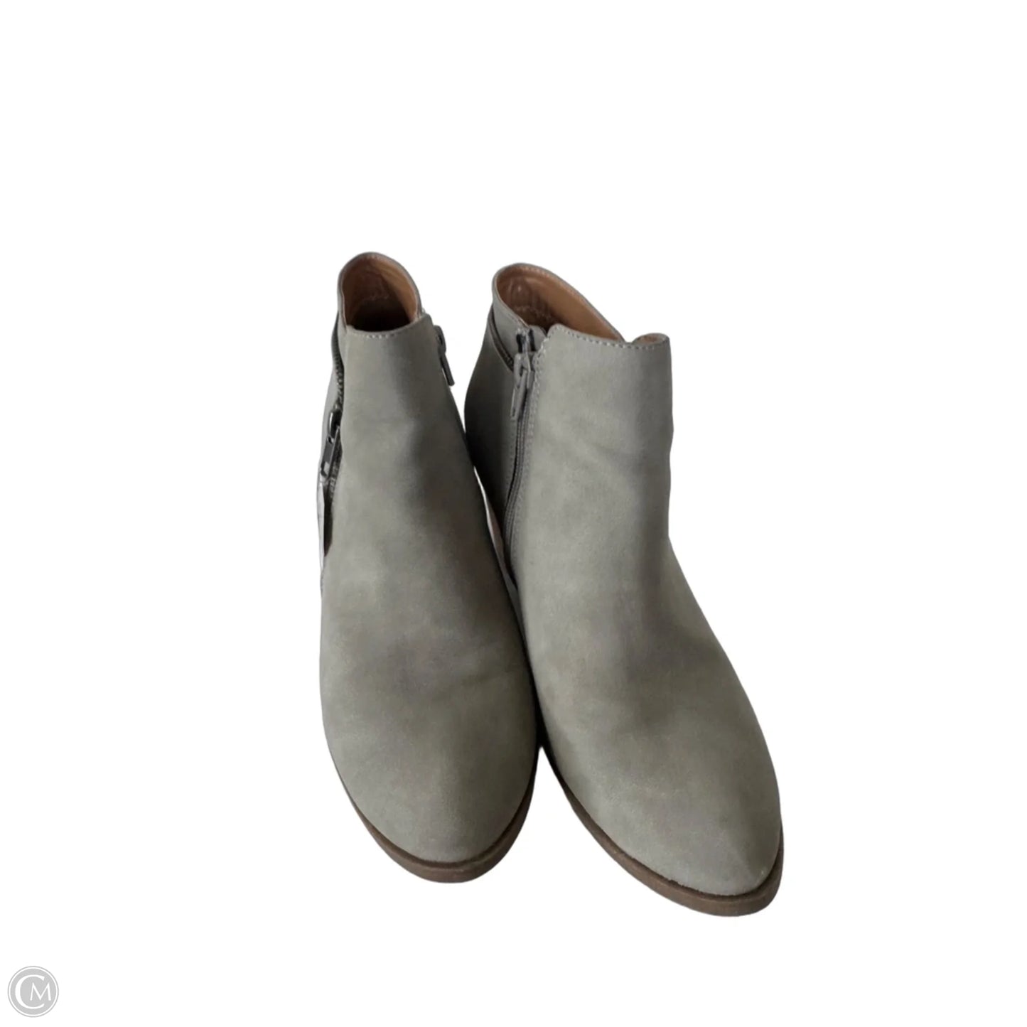 Boots Ankle Heels By Report In Grey, Size: 7