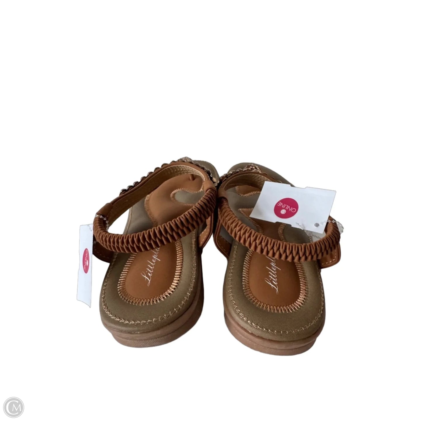 Sandals Flats By Clothes Mentor In Brown, Size: 7.5