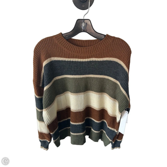 Sweater By Cme In Brown & Green, Size: S