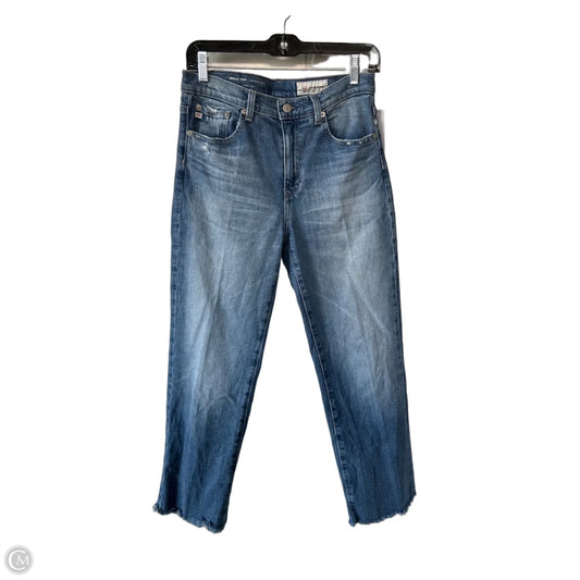 Jeans Straight By Adriano Goldschmied In Blue Denim, Size: 2