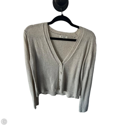 Sweater Cardigan By Max Studio In Beige, Size: M