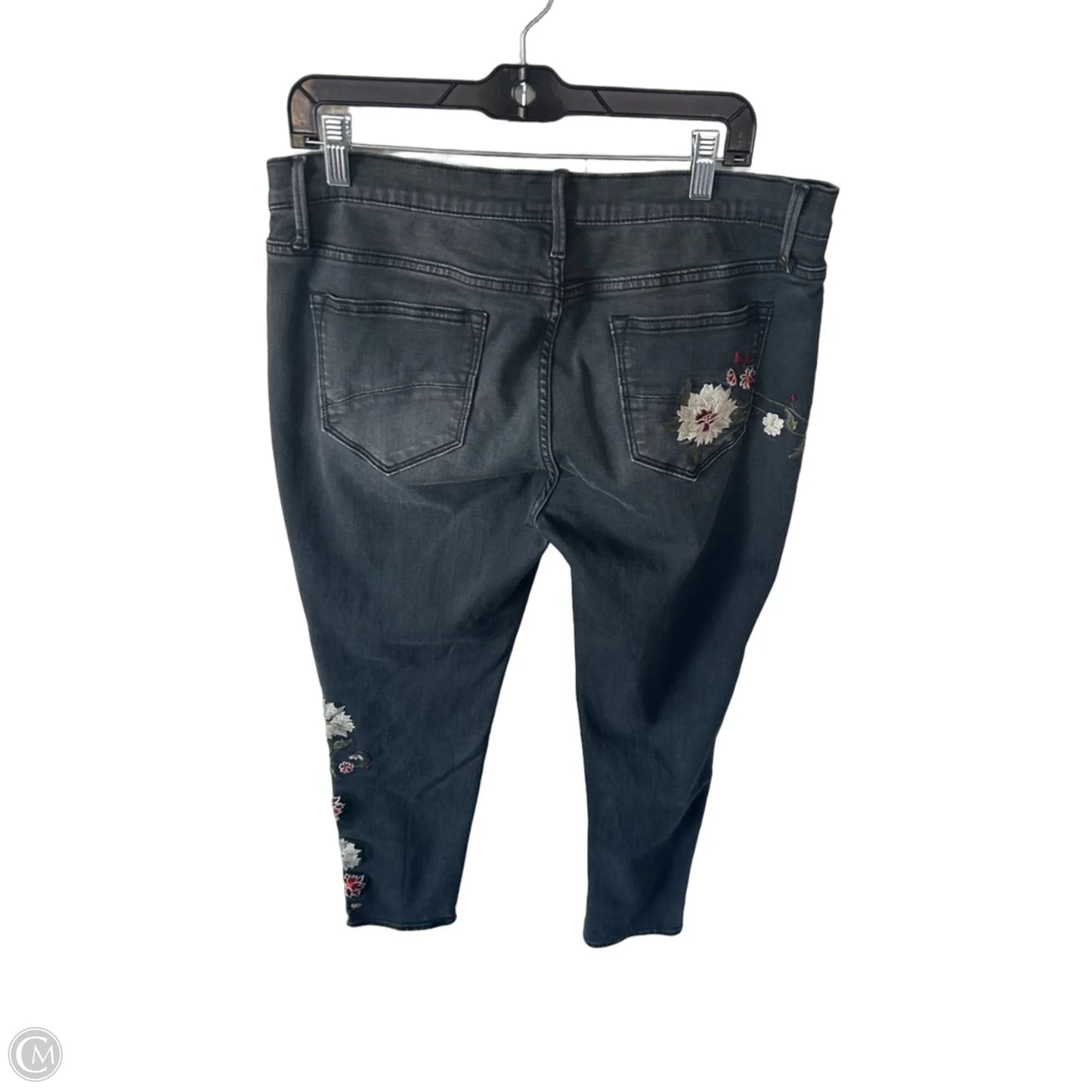 Jeans Skinny By Driftwood In Black Denim, Size: 14