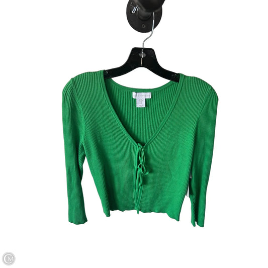 Sweater Cardigan By House Of Harlow In Green, Size: M