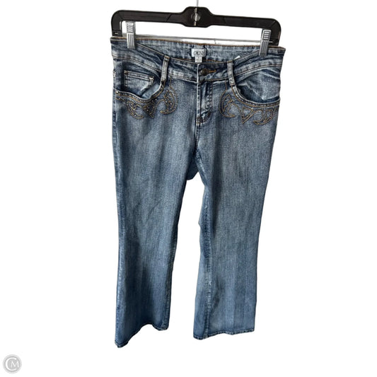 Jeans Boot Cut By Cache In Blue Denim, Size: 4