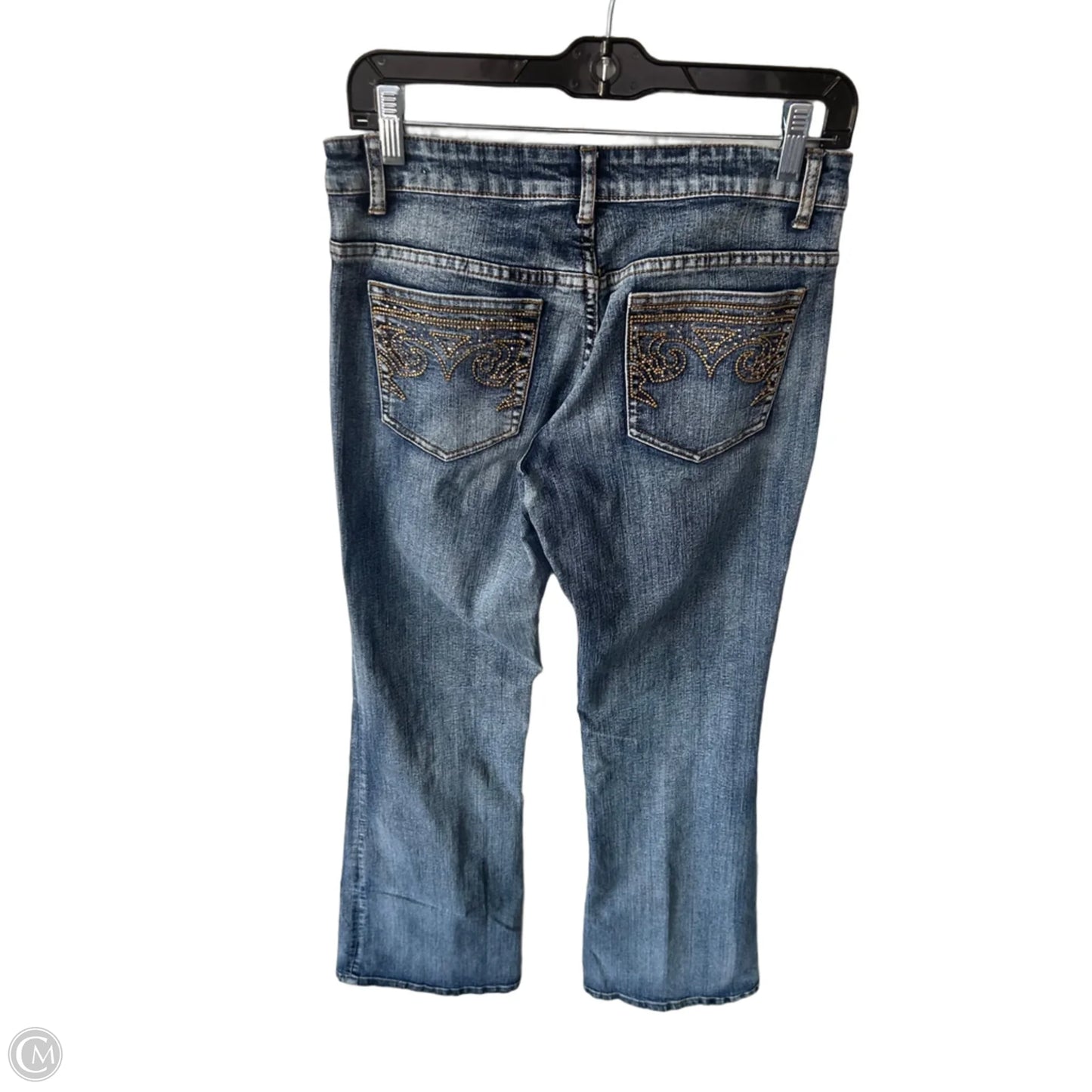 Jeans Boot Cut By Cache In Blue Denim, Size: 4