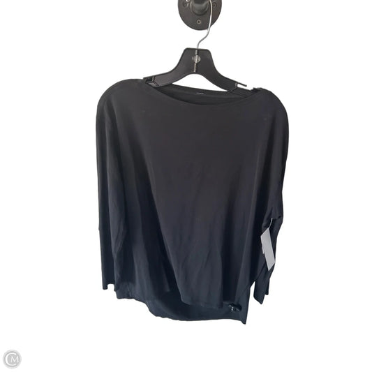Athletic Top Long Sleeve Crewneck By Lululemon In Black, Size: M
