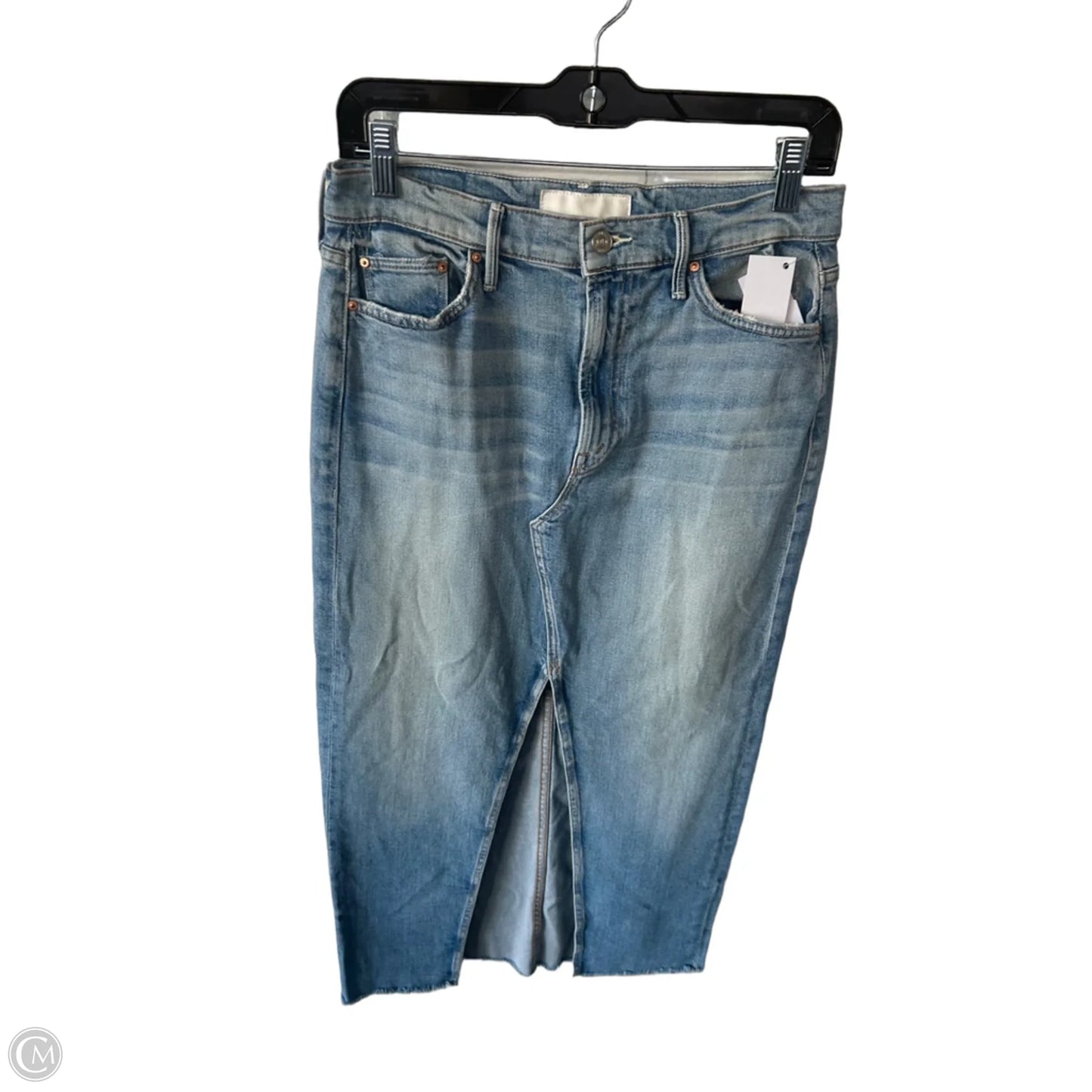 Skirt Midi By Mother In Blue Denim, Size: 6