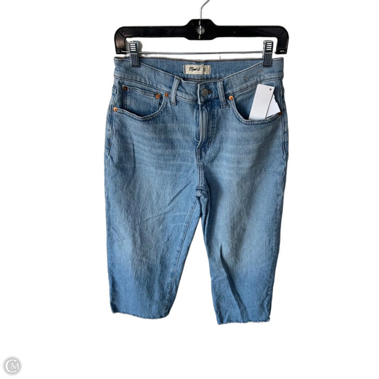 Jeans Wide Leg By Madewell In Blue Denim, Size: 6p