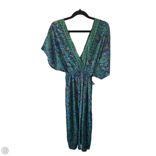 Dress Casual Maxi By Clothes Mentor In Blue & Green, Size: Osfm