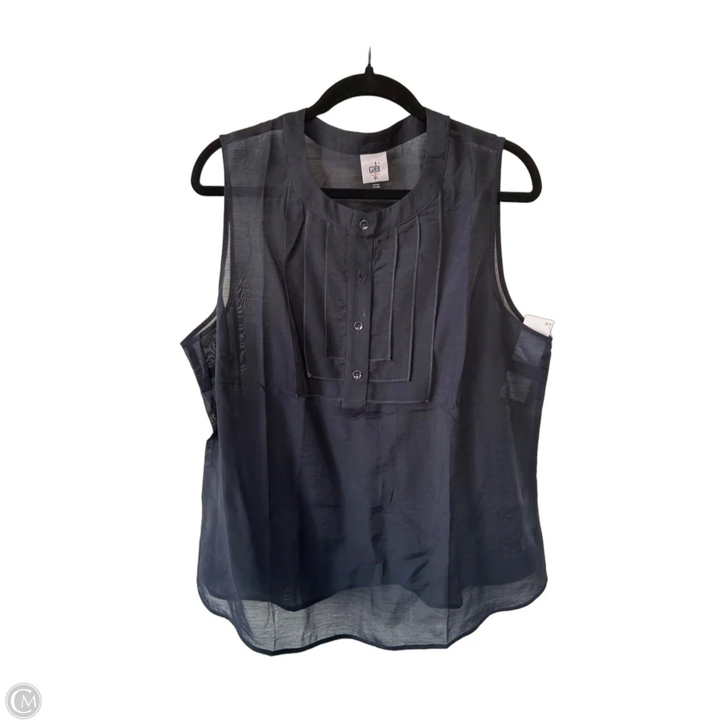 Top Sleeveless By Cabi In Navy, Size: Xl