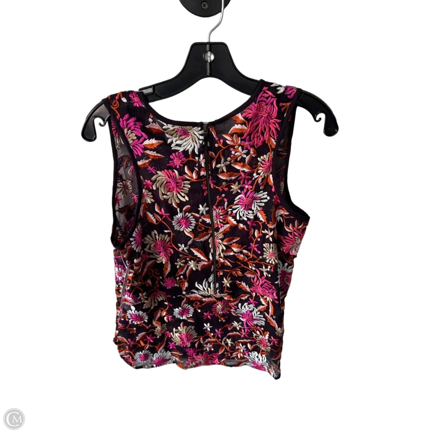 Top Sleeveless By Clothes Mentor In Brown & Pink, Size: L