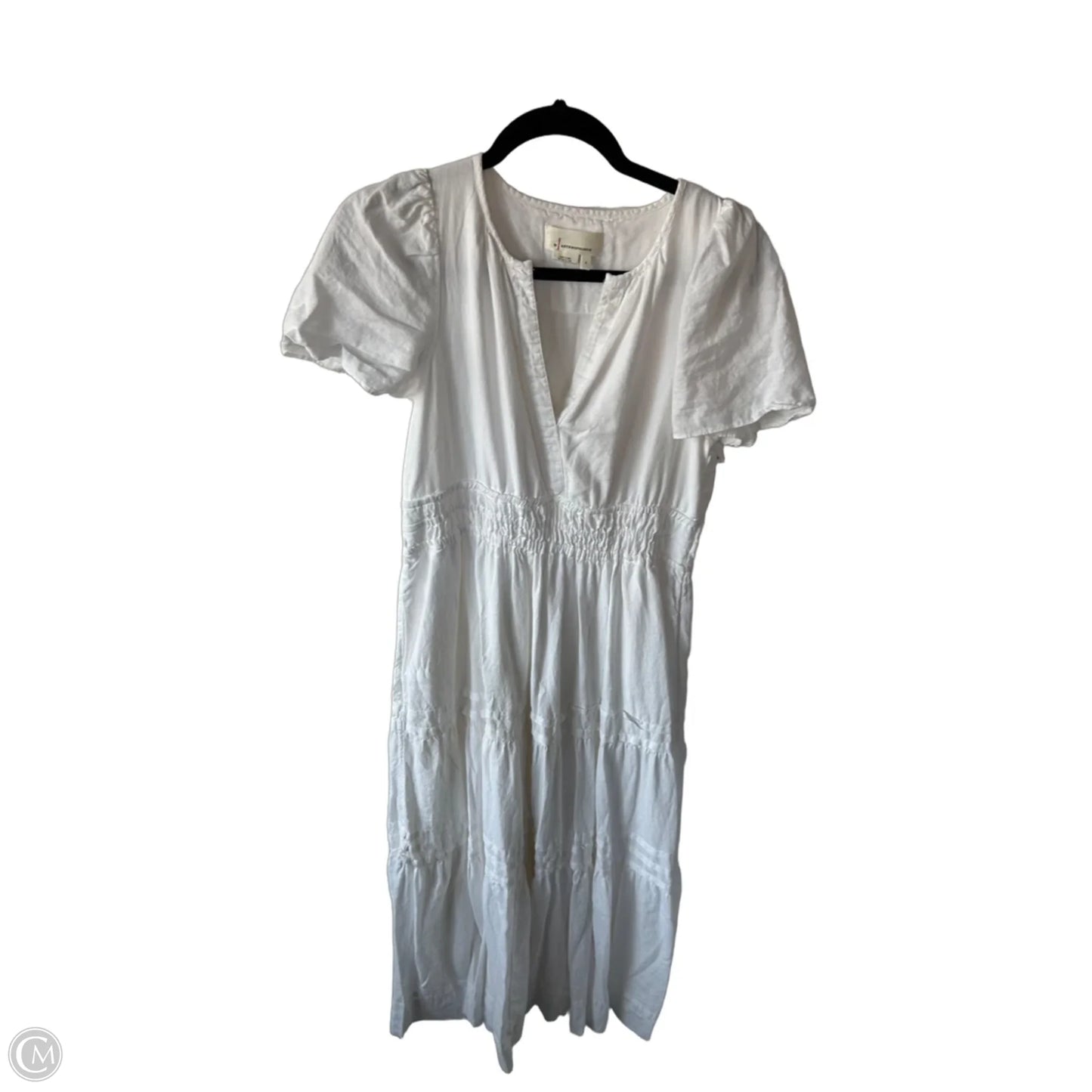 Dress Casual Maxi By Anthropologie In White, Size: S