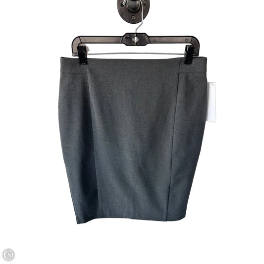 Skirt Midi By Ann Taylor In Grey, Size: 10