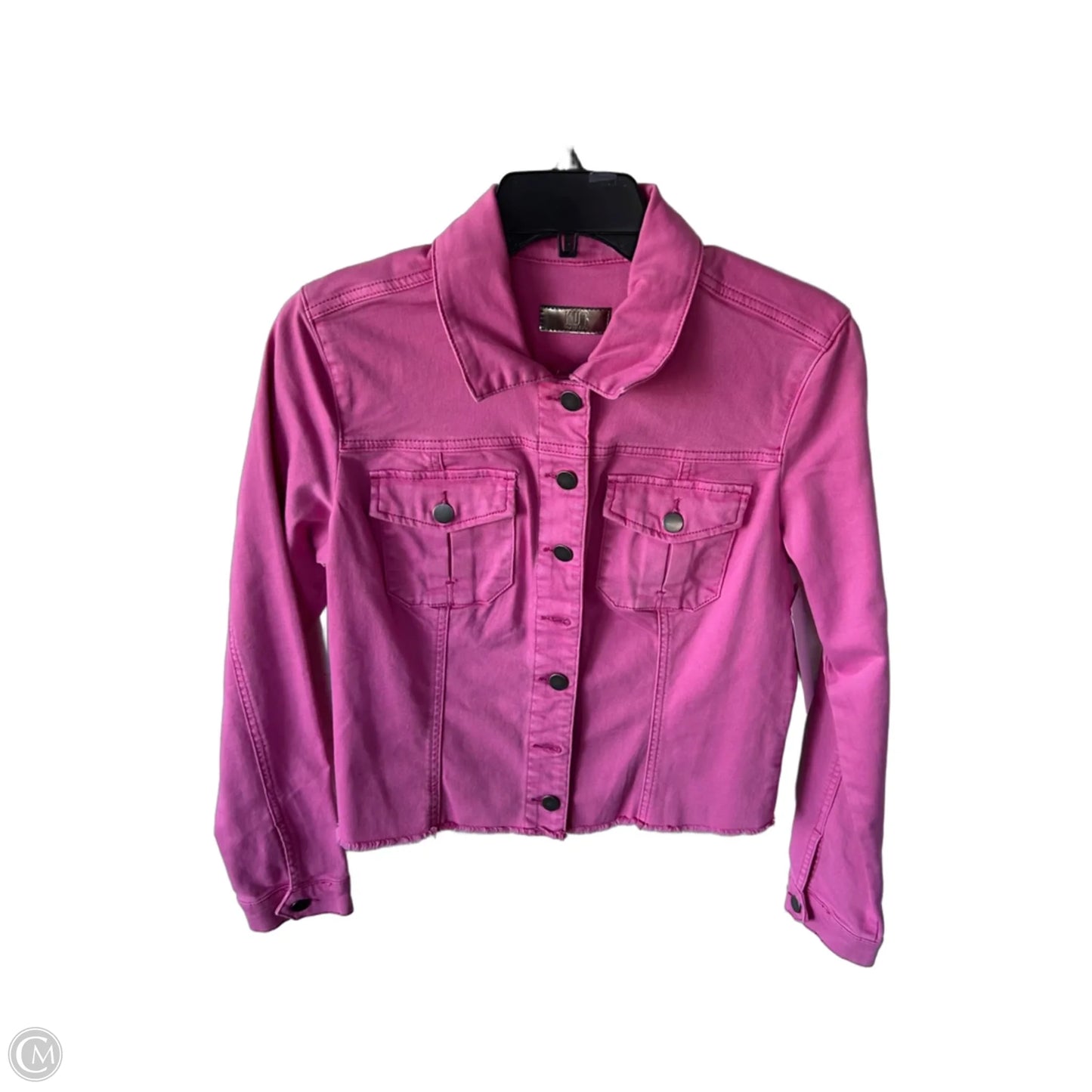Jacket Denim By Kut In Pink Denim, Size: M