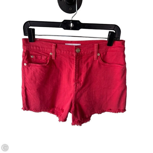 Shorts By 7 For All Mankind In Orange Denim, Size: 6