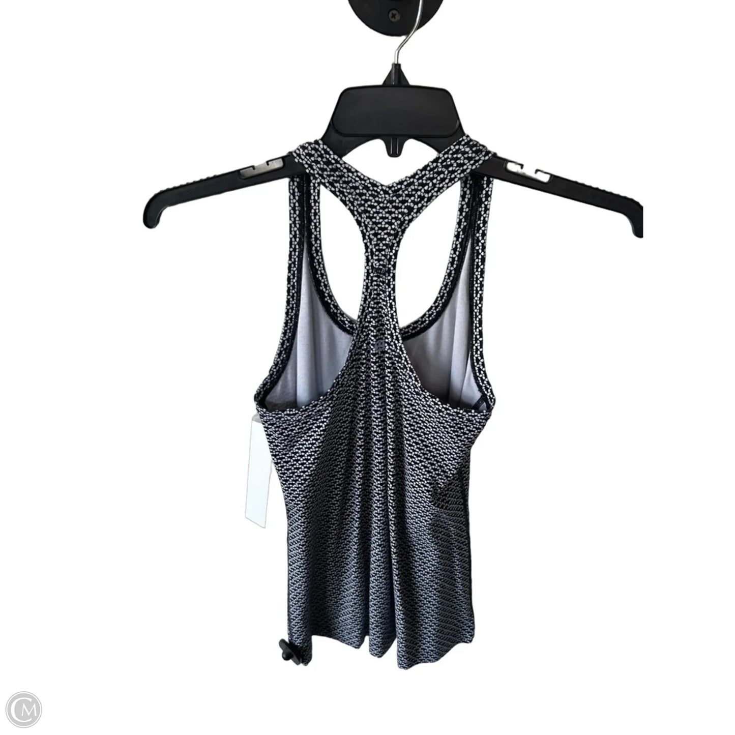 Athletic Tank Top By Lululemon In Black & White, Size: S