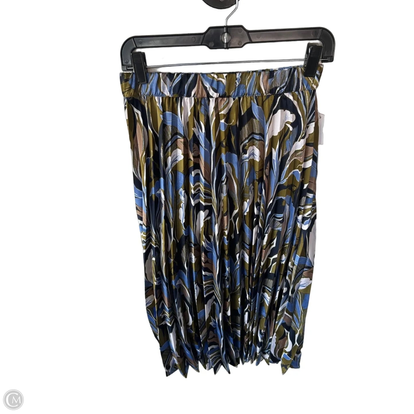 Skirt Midi By Adrianna Papell In Blue & Green, Size: 4