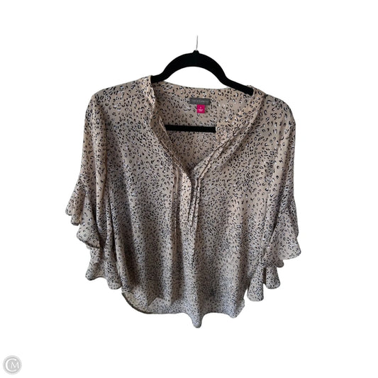 Top 3/4 Sleeve By Vince Camuto In Tan, Size: S