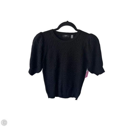 Sweater Short Sleeve By Tahari In Black, Size: S