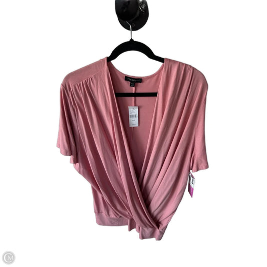 Top Short Sleeve By Lane Bryant In Pink, Size: 1x