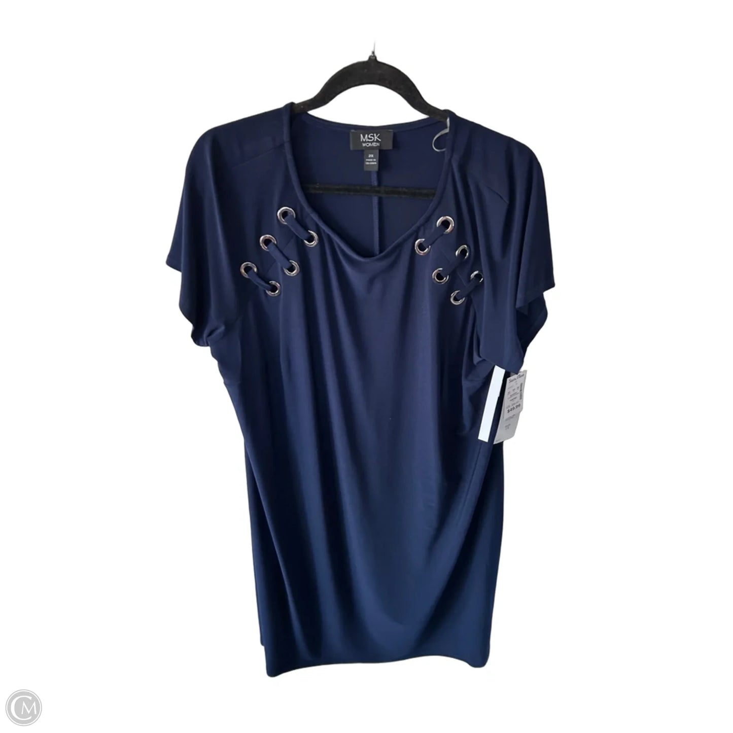 Dress Casual Short By Msk In Navy, Size: 2x