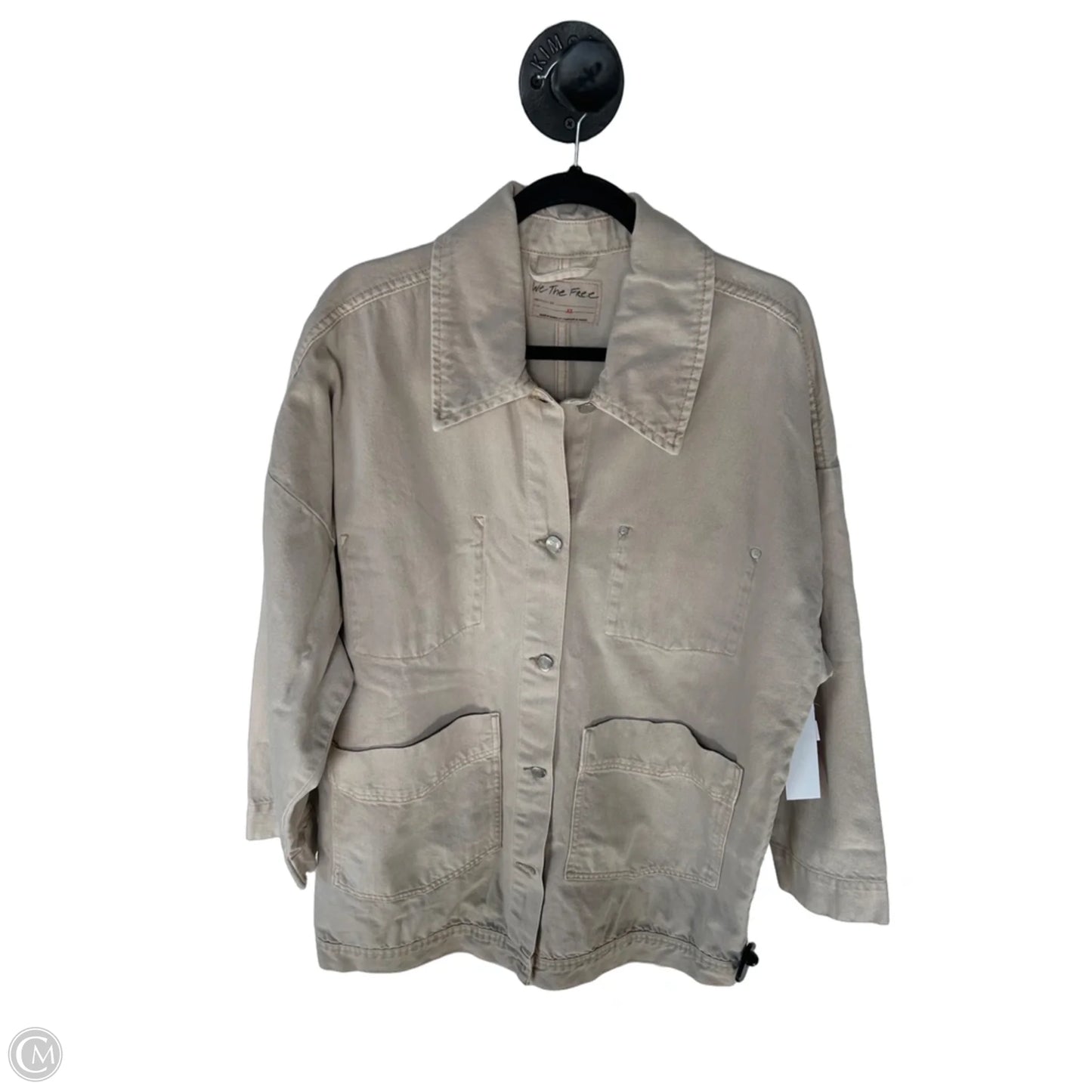 Jacket Denim By We The Free In Cream Denim, Size: Xl