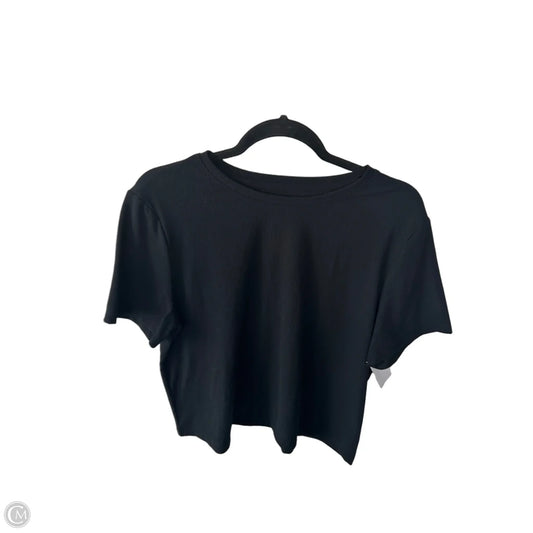 Athletic Top Short Sleeve By Gapfit In Black, Size: L