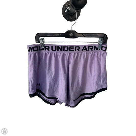 Athletic Shorts By Under Armour In Purple, Size: 16